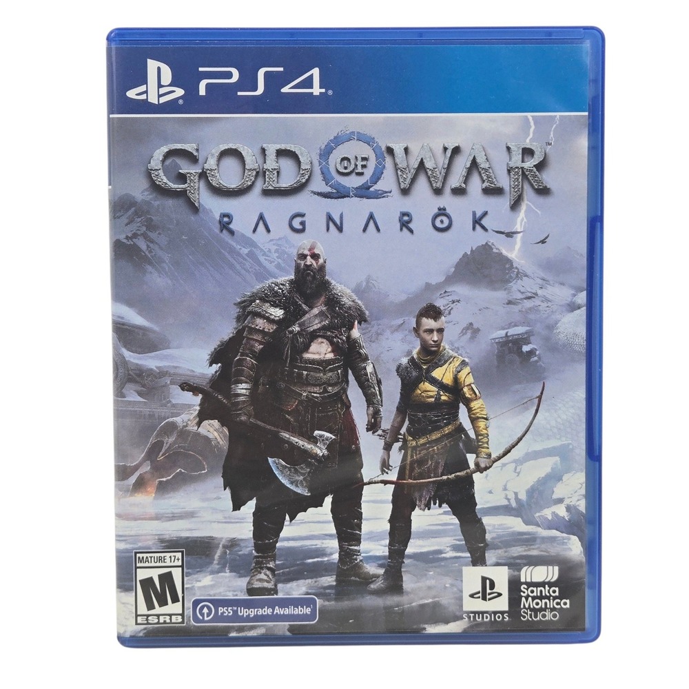 God of War Ragnarok PS4 PlayStation 4 Game Mint Discs &Case 3006402-AC No Manual